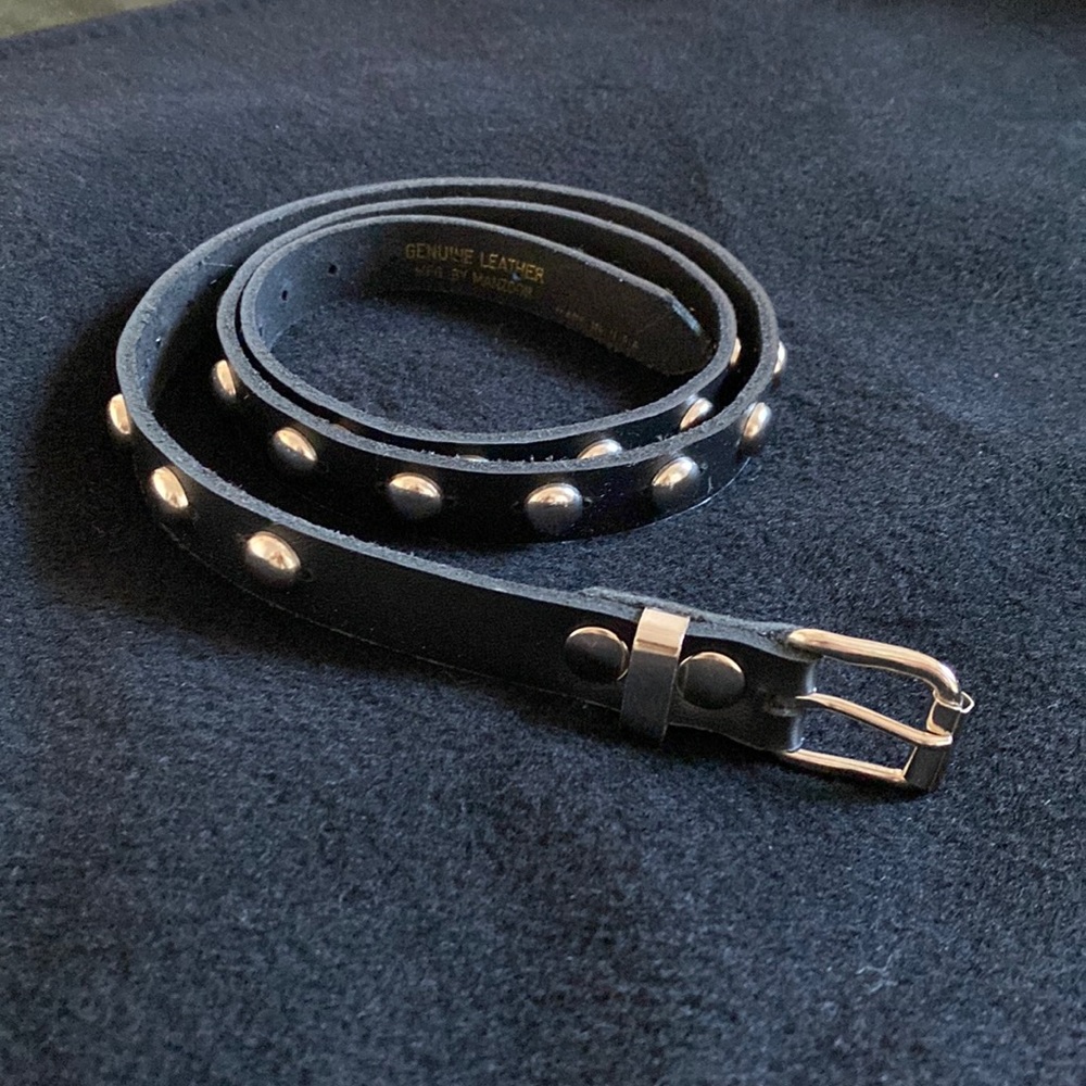 Black studded belt
